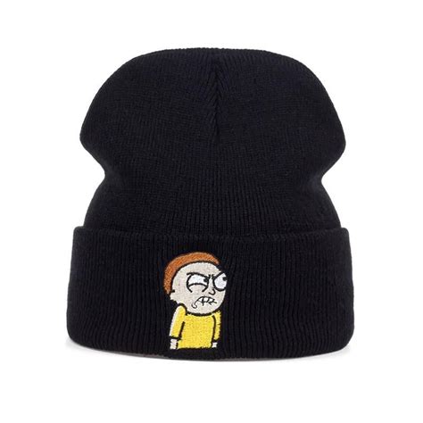 Angry Morty Beanie Rick And Morty Knitted Hat Beanie Outfit Cute