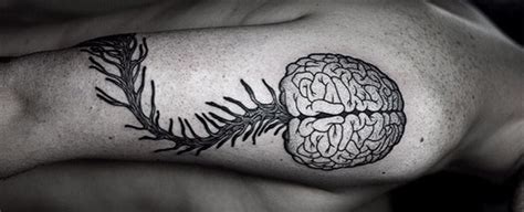 60 Brain Tattoo Designs For Men Intelligent Ink Ideas