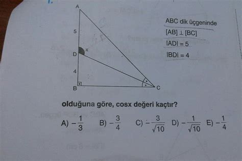 Trigonometri Sin S Ve Cosin S Teoreminden Eodev Com