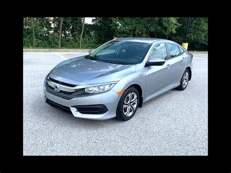 Used 2016 Honda Civic Lx Sedan Cvt For Sale In Baltimore Md 21227 Deal