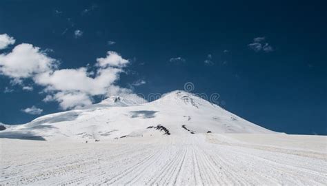 Mount Elbrus Is A Dormant Volcano Stock Image Image Of Mountaineering
