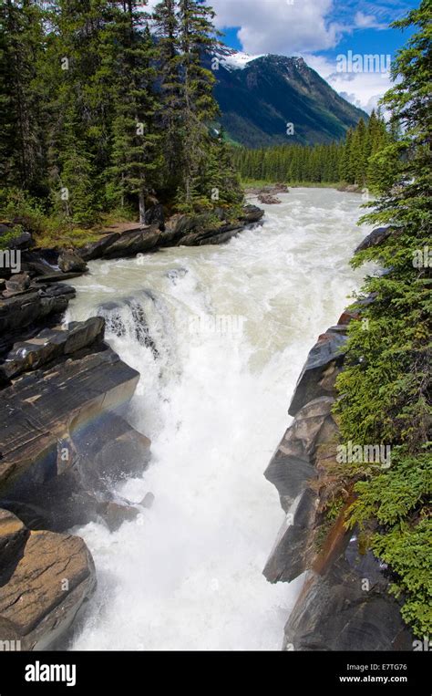 Numa Falls Kootenay National Park British Columbia Canada Stock