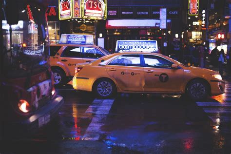 Free Images Traffic Street Car Night Driving City Urban New York Manhattan Downtown
