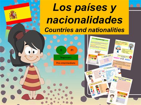 Learn About Spanish Country And Nationality Lesson Exercices Los