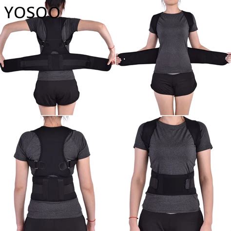 Adjustable Posture Corrector Back Support Shoulder Braces Waist Lumbar
