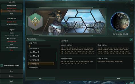 Does Anyone Know How To Fix This Name Selection Bug Rstellaris