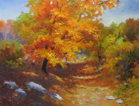 Nels Everyday Painting Fall Foliage Sold