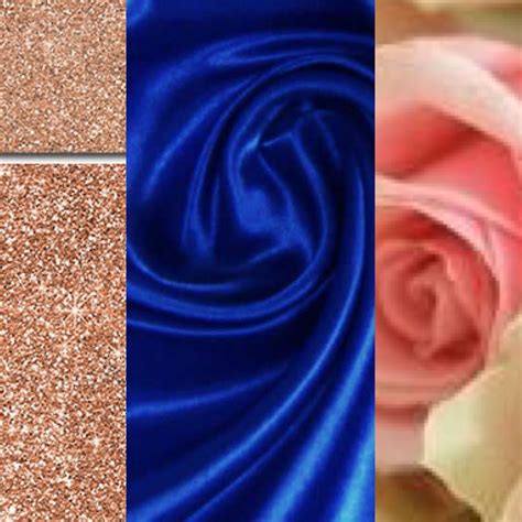 Color Scheme Cobalt Blue Rose Gold And Blush Wedding Color
