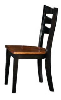 2 Jake Transitional Black Oak Solid Wood Dining Chairs The Classy Home