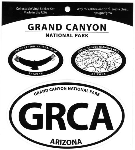 Grand Canyon National Park Triple Decal Grand Canyon Conservancy Store