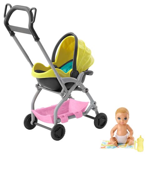 Buy Barbie Skipper Babysitters Inc Doll And Playset Small Baby Doll With Yellow And Pink