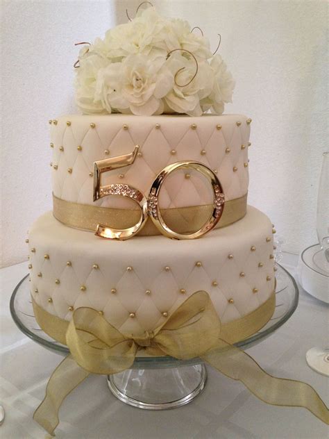 Anniversary 50th Anniversary Cake 50ste Verjaardag Taarten
