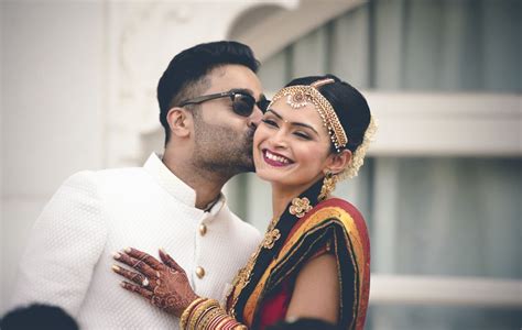 south indian couples who coordinated their outfits on their wedding wedmegood