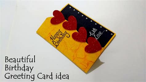 Beautiful Birthday Greeting Card Idea Handmade Birthday Card