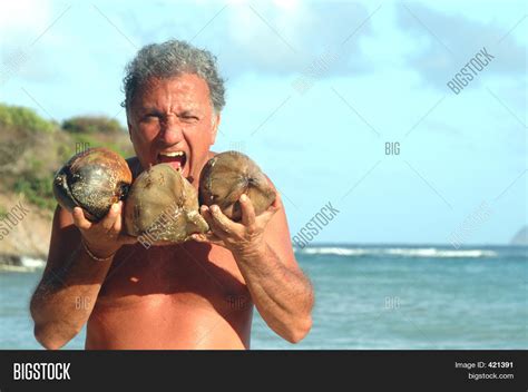 Eating Coconuts Image And Photo Free Trial Bigstock