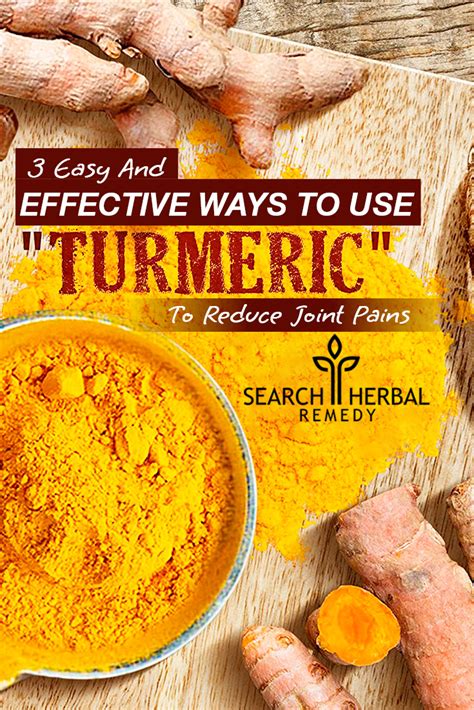 3 Easy And Effective Ways To Use Turmeric To Reduce Joint Pains