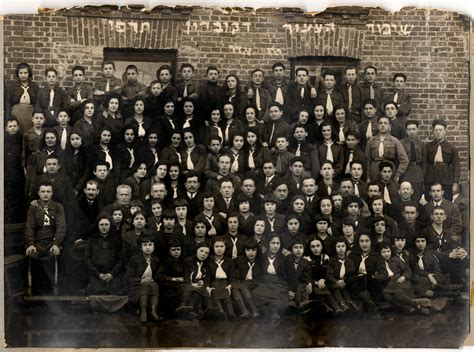 Group Portrait Of Members Of The Hashomer Hatzair Zionist Youth