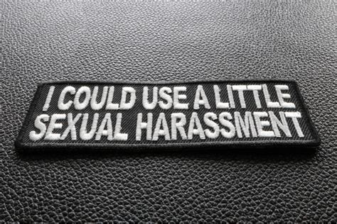 i could use a little sexual harassment patch embroidered patches by ivamis patches