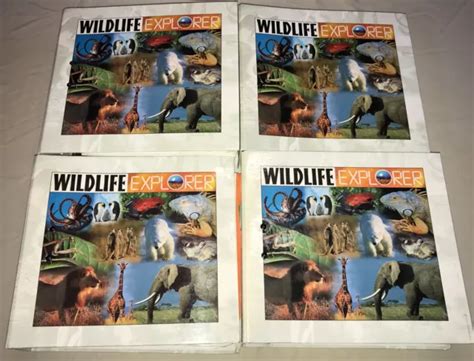 Wildlife Explorer 4 Binders Animals Hundreds Of Cards Photos Info 84