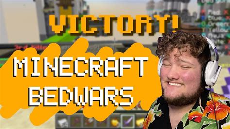 I Won My First Bedwars Game Minecraft Bedwars Youtube