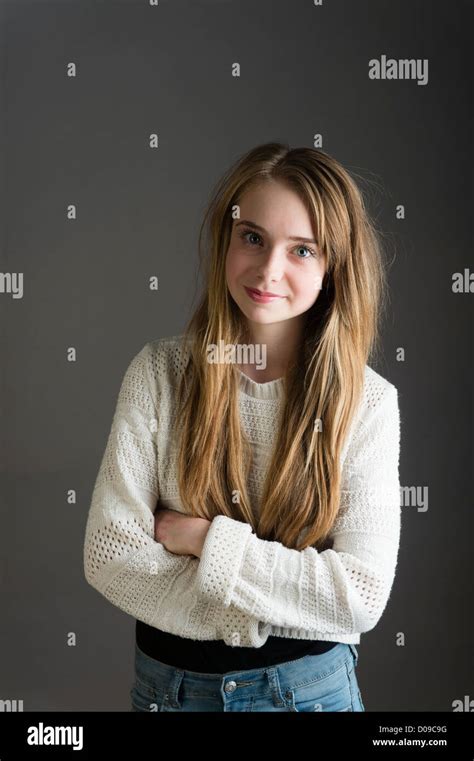 A 14 15 Year Old Longh Haired Teenage Girl Single