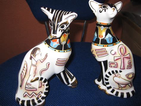 2 Egyptian Cool Catz By Cardew Design Egyptian Design Collectibles