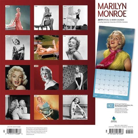Marilyn Monroe Wall Calendar By Calendars Tanga