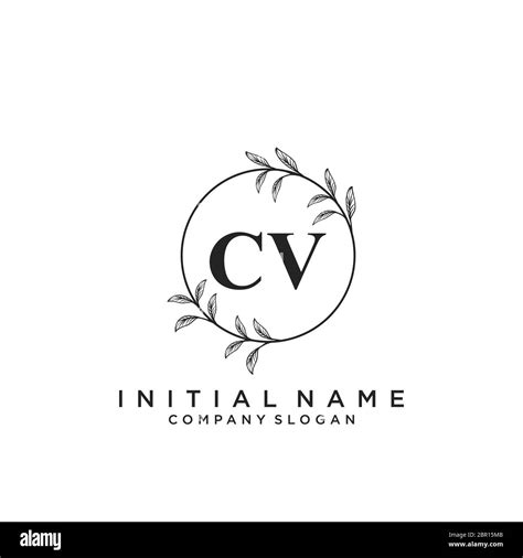 Cv Logo Concept Design Hi Res Stock Photography And Images Alamy
