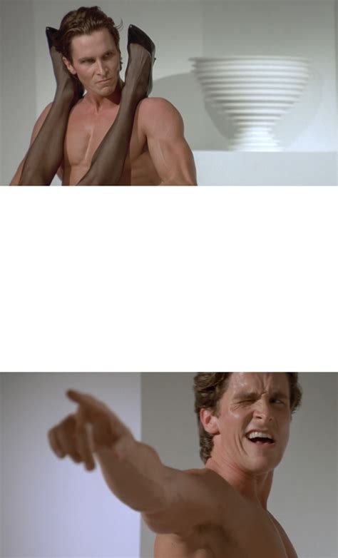 Patrick Bateman Pointing And Winking Template American Psycho Sex Scene Arm Flex Know Your