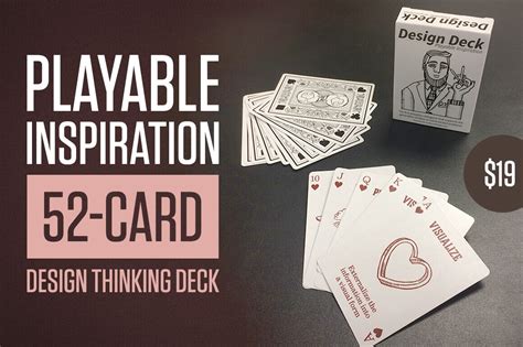 Design Deck Playable Inspiration A 52 Card Design Thinking Deck Only