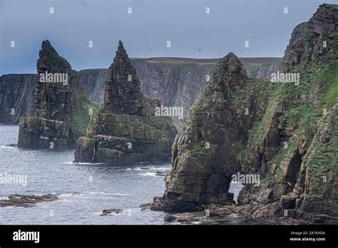 Sea Stacks At Duncansby Head Route Nc500 Scottish Highlands Stock