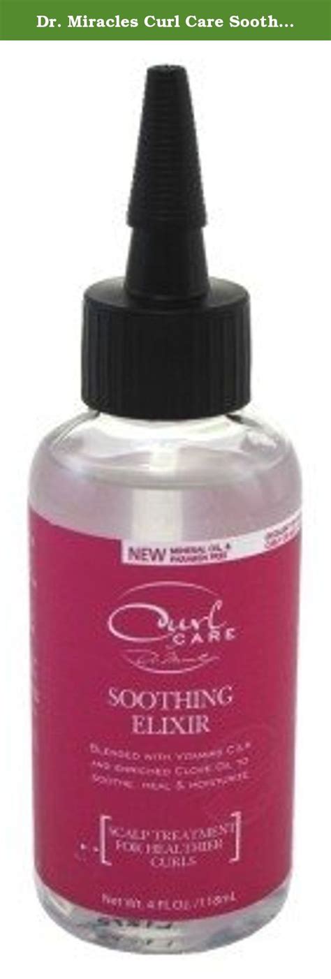 In stock on april 4, 2021. Dr. Miracles Curl Care Soothing Elixir 4 oz. (Pack of 6 ...