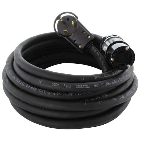 Ac Works 10 Ft 103 30 Amp 125 Volt Nema Tt 30p To Nema L5 30r Rubber