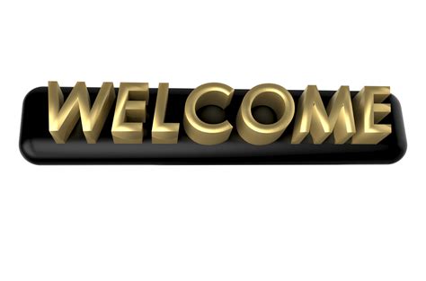 3d Welcome Banner Png 13775672 Png