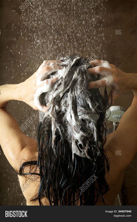 Woman Washing Her Hair Image Photo Free Trial Bigstock