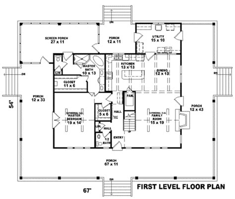 Country Style House Plan 3 Beds 35 Baths 2400 Sqft Plan 81 822