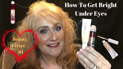 how to get bright under eyes what concealer do i use mature beauty over 50 youtube