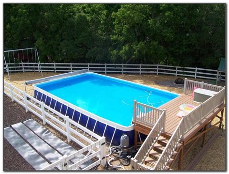 Above Ground Wooden Pool Deck Kits Decks Home Decorating Ideas