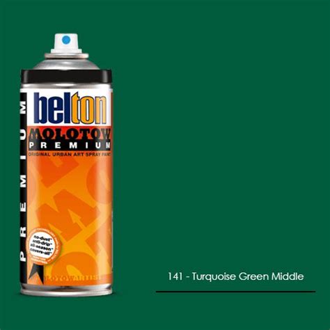 141 Turquoise Green Middle Aerosol Spray Paint Satin Semi Gloss