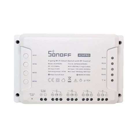 Sonoff 4chpro R3 4 Channel Pro Wifi Rf Smart Switch