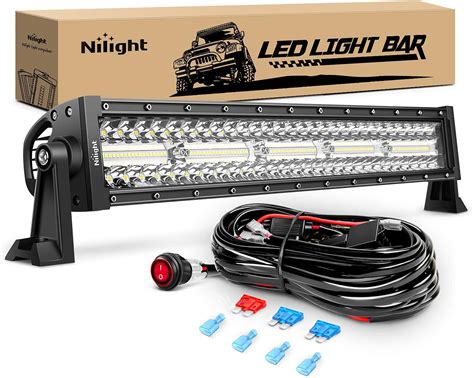 Buy Nilight Led Light Bar 22inch 480w Triple Row Flood Spot Combo