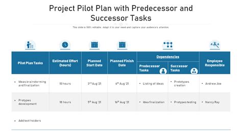 Pilot Project Plan Template