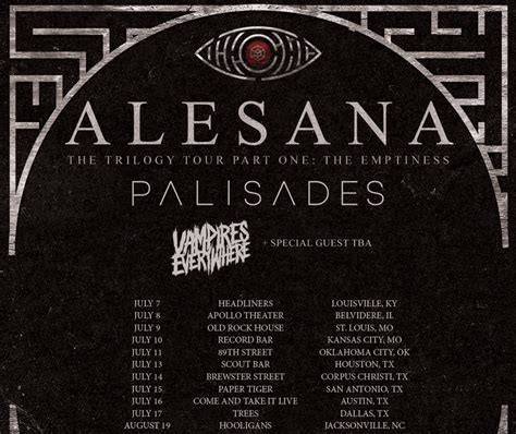 Alesana Announce The Trilogy Tour Part One The Emptiness Nataliezworld