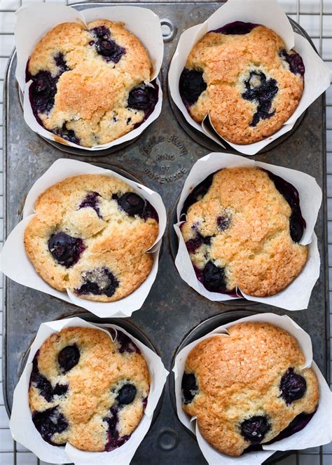 Easy Bakery Style Lemon Blueberry Muffins With Crunchy Sugar Kissed Tops And Fluffy Moist