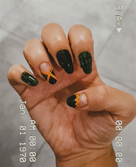 Bakugou Inspired Nails Instagram Ivannadsa Anime Nails Nails