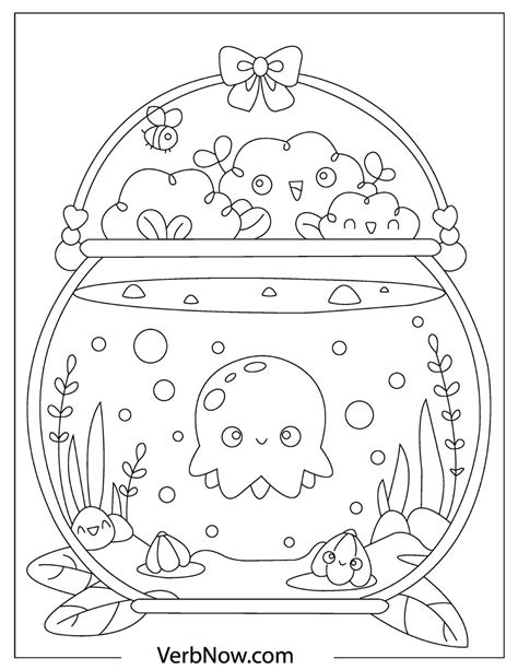 Kawaii Printable Coloring Pages