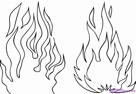 Printable Fire Coloring Pages Clip Art Library