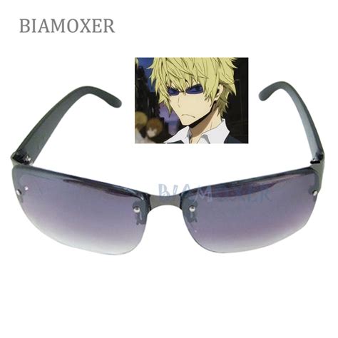 Anime Durarara Shizuo Heiwajima Purple Glasses Cosplay Props Sunglasses
