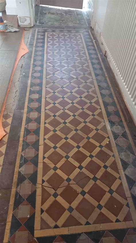 Edwardian Tiles Discovered Under Laminate Flooring Restored In Bearwood