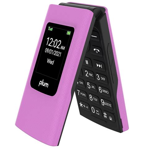 Plum Flipper 4g Volte Unlocked Flip Phone 2022 Model Includes Sim